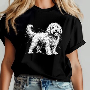 Maglietta con disegno di Goldendoodle, Mamma e papà di Goldendoodle, Abbigliamento per amanti degli animali immagine 7