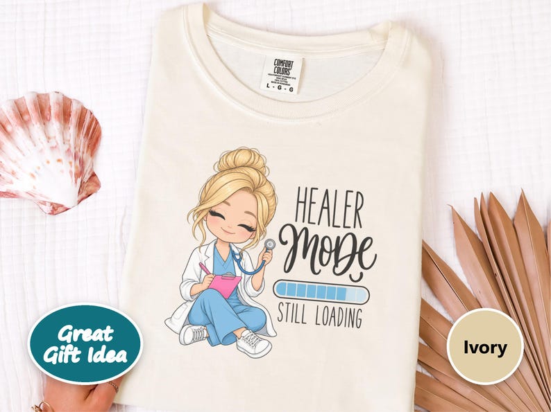 Future Nurse Shirt, Cute Nurse Gift, Student Nurse Tee, Nurse In Progress, Healer Mode Loading, Graduation Gift for RN image 5