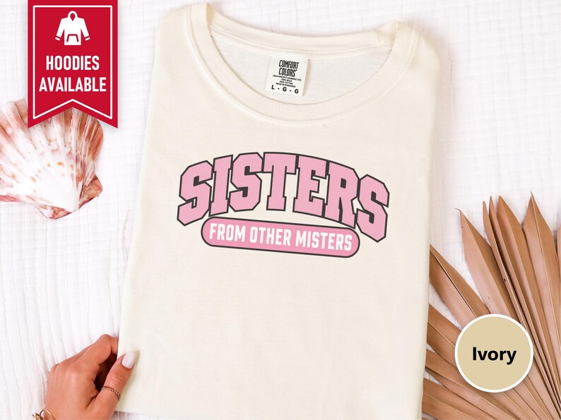 Matching Best Friend Shirt, Sisters From Other Misters Gift, Besties Matching Tee, Soul Sister Shirt image 7