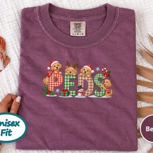 Christmas Peds Nurse Shirt, Golden Retriever Christmas Gift, Pediatric Nurse Sweatshirt, Peds Nurse Holiday Tee image 8