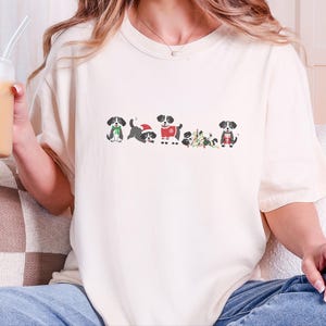 Christmas Dog Shirt, Holiday Pet Shirt, Christmas Dog Lover Gift, Festive Dog Owner Tee image 1