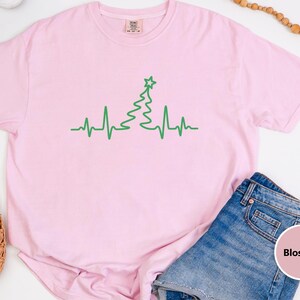 Grandpa Christmas Shirt, Cardiac Nurse Gift, Christmas Tree Heartbeat Tee, Cardiology Holiday Present, Grandpa Christmas Gift