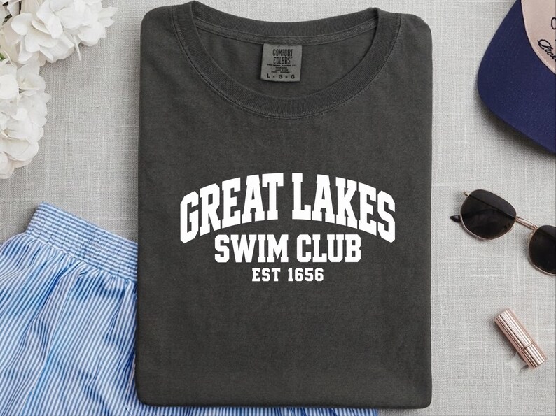 Great Lakes Shirt, Great Lakes Gift, Swim Team Shirt, Varsity Shirt, Great Lakes Swim Club image 7