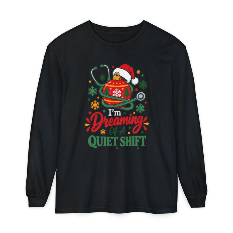 Nurse Christmas Sweatshirt, Funny Nurse Holiday Gift, Quiet Shift Shirt, Christmas ICU Nurse Top, RN Christmas Hoodie image 13