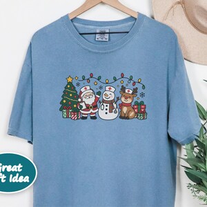 Christmas Nurse Shirt, Nurse Group Shirt, Christmas Nurse Gift, Medical Staff Tee, Healthcare Christmas, Nurse Holiday Shirt image 6