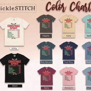 Christmas Spirit Shirt, Nutrition Facts Holiday Tee, Family Matching Christmas Party Shirt, Christmas Spirit Label Sweatshirt imagen 2