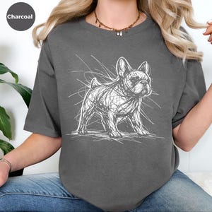 French Bulldog Shirt | French Bulldog Sketch Tee | Frenchie Lover Pet Owner Apparel image 3