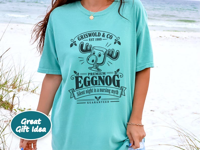 Griswold Shirt, Funny Christmas Pajamas, Nurse Christmas Gift, Eggnog Shirt, Clark Griswold, Holiday Humor Tee imagen 6