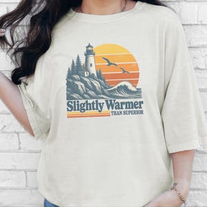 Lake Superior Shirt, Funny Lake Superior Gift, Lighthouse Tee, Retro Lake Vacation Shirt, Great Lakes Souvenir afbeelding 10