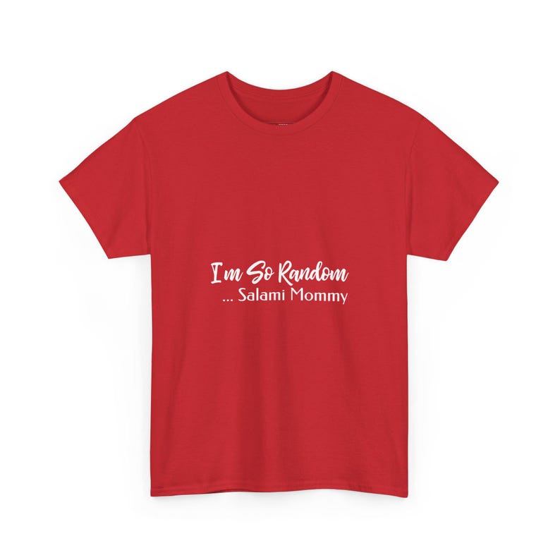 I and #39;m So Random Salami Mommy Funny Mom Shirt | Unhinged Weirdcore Humorous Tee - Absurdist Gag Gift for Her, Gen Z Humor, Stupid Shirt imagen 1