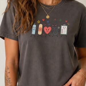 School Nurse Shirt, Pediatric Nurse Gift, Healthcare Worker Shirt, Registered Nurse Tee, Medical Professional Gift image 8
