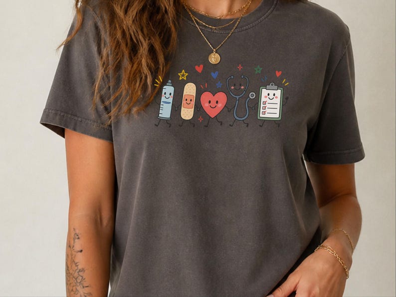 School Nurse Shirt, Pediatric Nurse Gift, Healthcare Worker Shirt, Registered Nurse Tee, Medical Professional Gift image 8