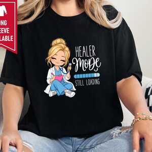 Future Nurse Shirt, Cute Nurse Gift, Student Nurse Tee, Nurse In Progress, Healer Mode Loading, Graduation Gift for RN image 6