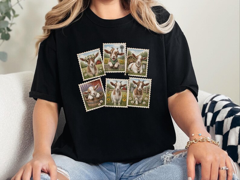 Goat Farmer Shirt, Goat Lover Gift, Goat Mom Shirt, Farm Girl Shirt, Vintage Goat Tee, Goat Farmer Gift image 1