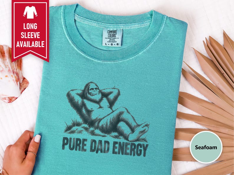 Bigfoot Dad Shirt, Funny Cryptid Shirt, Pure Dad Energy, Sasquatch Lover Gift, Funny Bigfoot Gift, Cryptid Hunter Tee, Vintage Sasquatch image 6