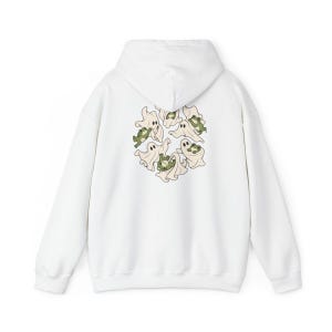 Maglietta per amanti delle rane, regalo a tema fantasmi, maglietta per la stagione spettrale, top di Halloween in stile cottagecore, regalo per amanti degli anfibi, divertente abbigliamento grafico autunnale immagine 12