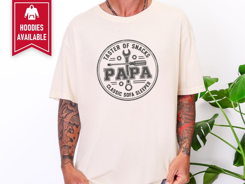 Funny Papa Shirt, Father's Day Papa Gift, Taster Of Snacks Papa Tee, Grandpa Mechanic Shirt, Gift For Grandpa image 10