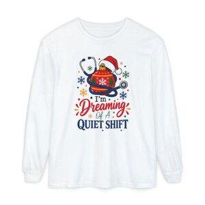 Nurse Christmas Sweatshirt, Funny Nurse Holiday Gift, Quiet Shift Shirt, Christmas ICU Nurse Top, RN Christmas Hoodie image 14