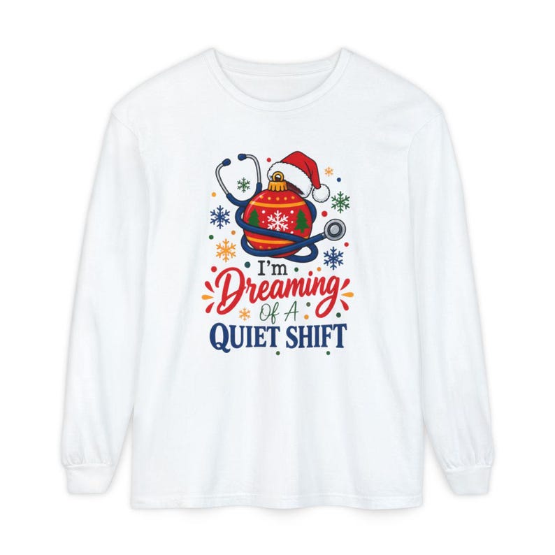 Nurse Christmas Sweatshirt, Funny Nurse Holiday Gift, Quiet Shift Shirt, Christmas ICU Nurse Top, RN Christmas Hoodie image 14