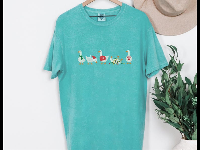Christmas Goose Shirt, Funny Holiday Tee, Festive Goose Gift, Christmas Geese Sweatshirt, Bird Lover Present image 5