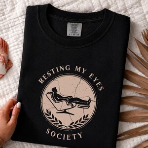 Comfort Colors Resting My Eyes Society T-Shirt, Funny Napping Tee for Men, Vintage Dad Humor Shirt, Sarcastic Sleep Lover Tee, Resting Eyes image 6