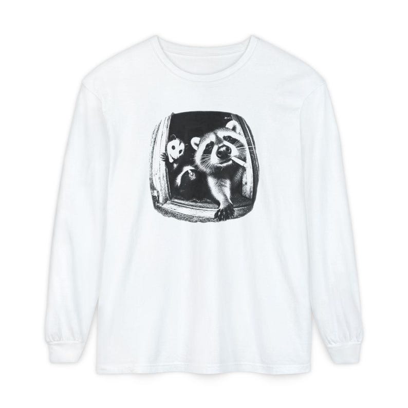 Trash Panda Tee, Raccoon Opossum Skunk Shirt, Feral Animal Top, Possum Lover Gift, Funny Meme Shirt image 14