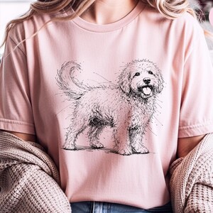 Maglietta con disegno di Goldendoodle, Mamma e papà di Goldendoodle, Abbigliamento per amanti degli animali immagine 8