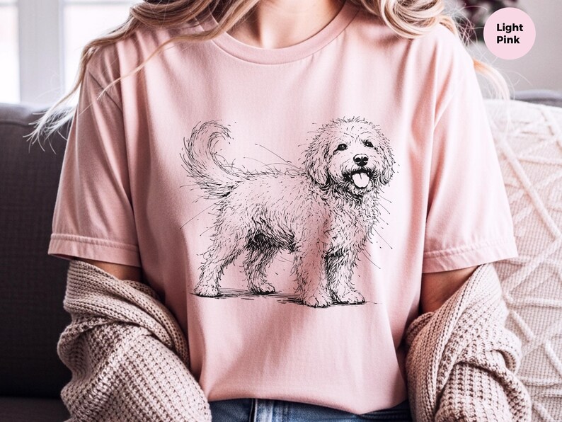Maglietta con disegno di Goldendoodle, Mamma e papà di Goldendoodle, Abbigliamento per amanti degli animali immagine 8
