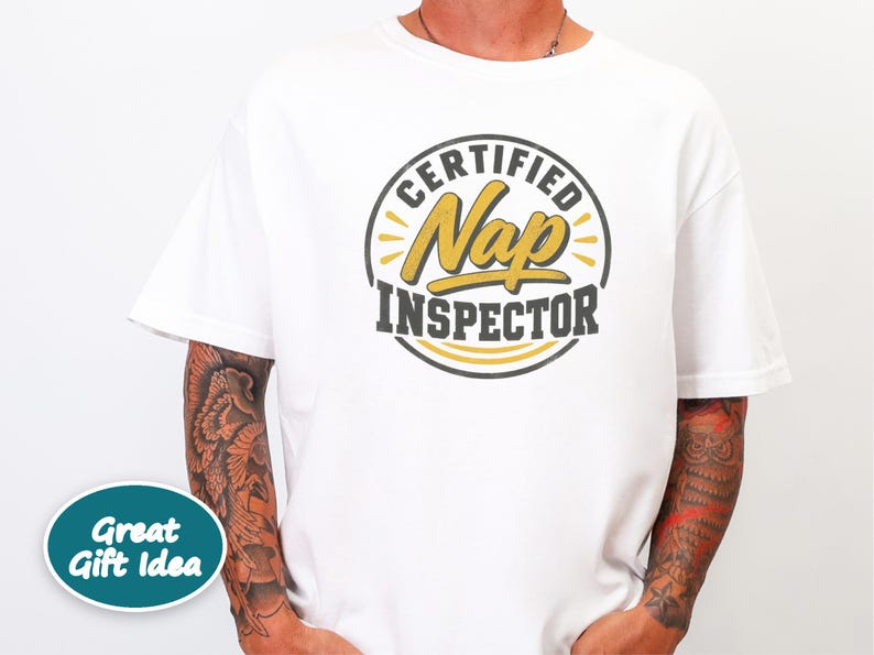 Nap Lover Shirt, Certified Nap Inspector Tee, Funny Napping Gift, Lazy Day Shirt, Sleepy Vibes Tee, Certified Nap Inspector image 5