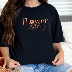 Comfort Colors Flower Girl Shirt, Flower Girl Social Club Tee, Kids Wedding Rehearsal Top, Petal Patrol Toddler Outfit, Flower Girl Tshirt image 3