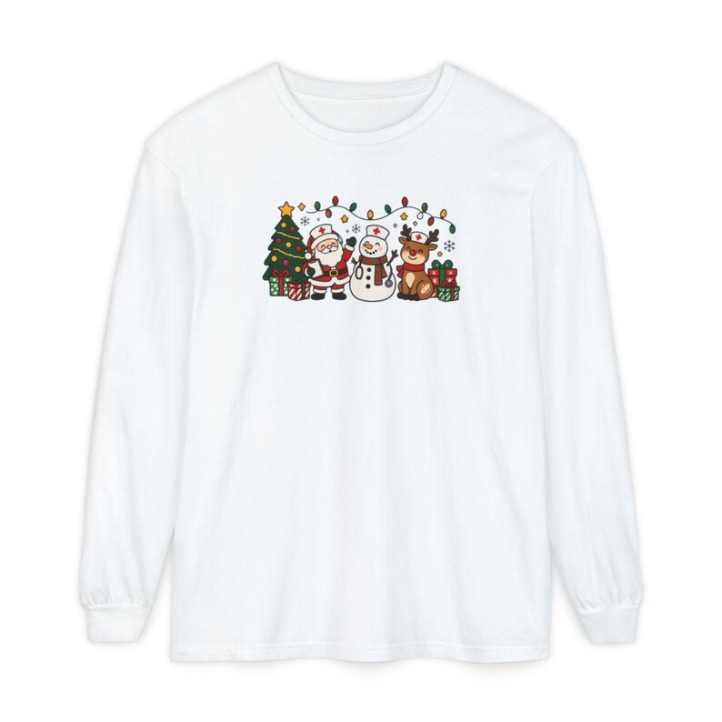 Christmas Nurse Shirt, Nurse Group Shirt, Christmas Nurse Gift, Medical Staff Tee, Healthcare Christmas, Nurse Holiday Shirt image 14