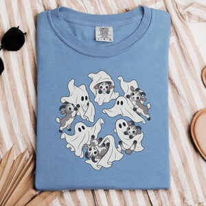 Funny Goat Shirt, Goat Mom Gift, Cute Ghost Shirt, Halloween Goat Lover Tee, Farm Animal Fall Shirt image 7