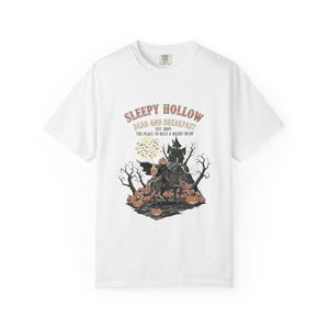Comfort Colors Headless Horseman Shirt, Sleepy Hollow Dead And Breakfast Tee, Horror Movie Lover Gift, Gothic Haunted House Art image 15