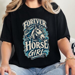 Comfort Colors In My Horse Girl Era Shirt, Forever Horse Girl T-Shirt, Retro Equestrian Horseback Riding Shirt, Vintage Countryside image 4