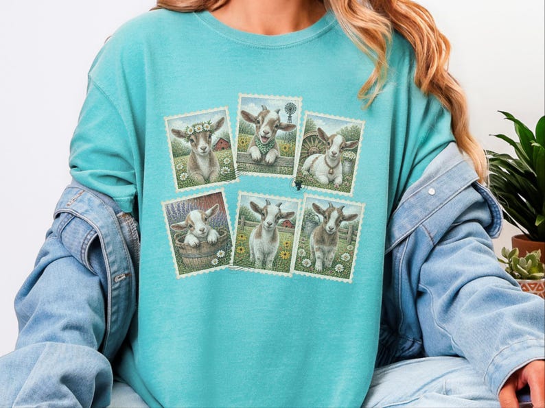 Goat Farmer Shirt, Goat Lover Gift, Goat Mom Shirt, Farm Girl Shirt, Vintage Goat Tee, Goat Farmer Gift image 5