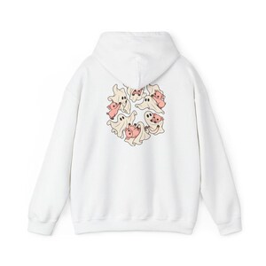 Camiseta de fantasma, regalo para amantes de los cerdos, camiseta de fantasma de Halloween, camiseta de temporada espeluznante, camiseta con estampado de cerdo, camiseta de animales de granja imagen 12
