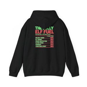 Camiseta de elfo navideño, camiseta navideña divertida para la familia, camiseta a juego para fiestas navideñas, camiseta Jolly Elf Fuel imagen 13