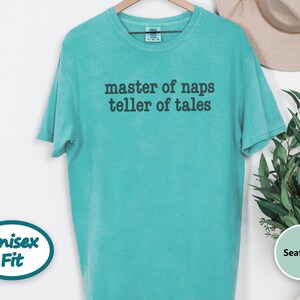 Grandpa Shirt, Funny Grandpa Gift, Master Of Naps Teller Of Tales Shirt, Pops Birthday Gift, Grandfather Tee, Typography Grandpa Shirt image 5