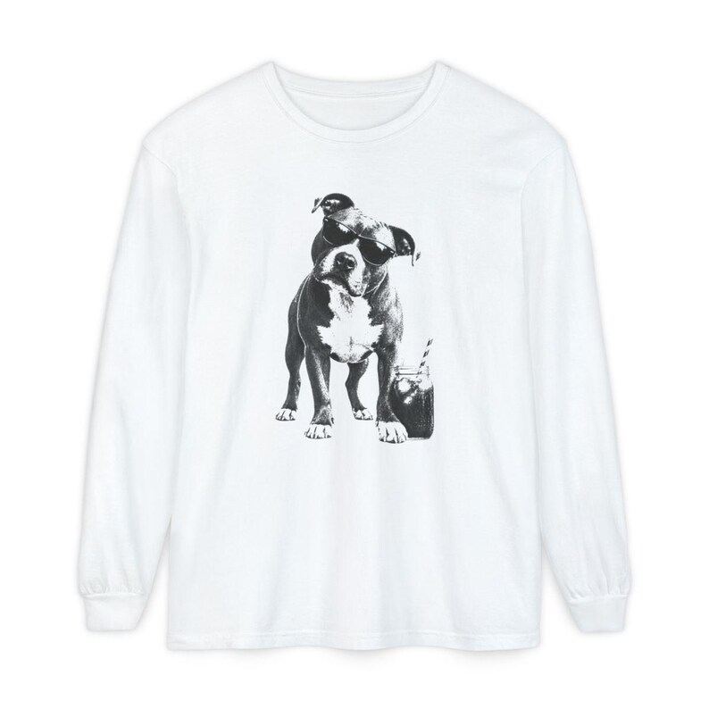 Funny Pitbull Shirt, Iced Coffee Dog Lover Gift, Pittie Mom Tee, Bully Breed Graphic Shirt, Vintage Dog Tee imagem 14