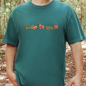 Weihnachtsshirt mit Wasserschweinmotiv, festliches Geschenk für Wasserschweinliebhaber, Tier-T-Shirt für Weihnachten, süßes Nager-Shirt für die Feiertage, Geschenk für Tierfreunde Bild 6