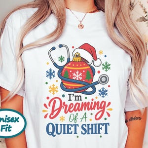 Nurse Christmas Sweatshirt, Funny Nurse Holiday Gift, Quiet Shift Shirt, Christmas ICU Nurse Top, RN Christmas Hoodie image 8