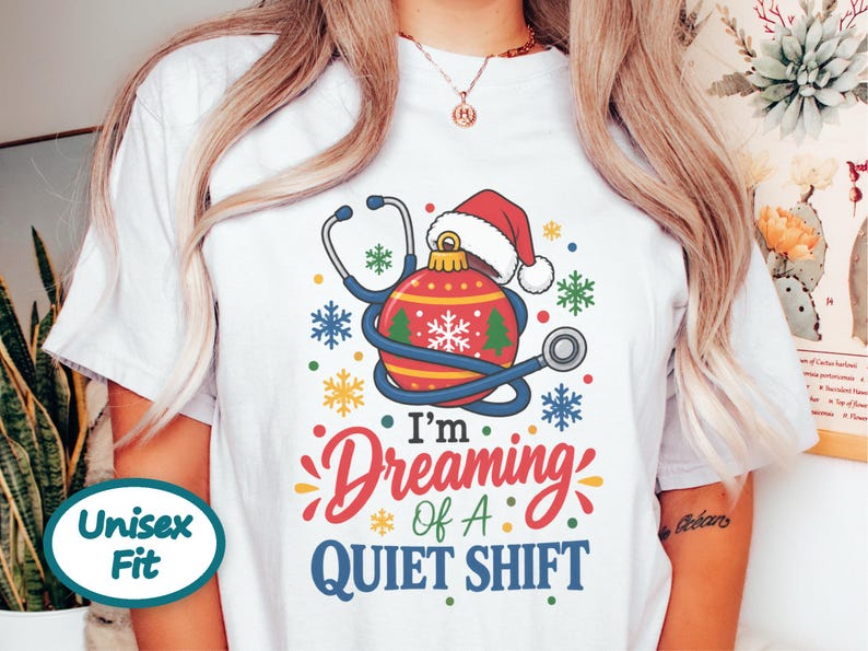 Nurse Christmas Sweatshirt, Funny Nurse Holiday Gift, Quiet Shift Shirt, Christmas ICU Nurse Top, RN Christmas Hoodie image 8
