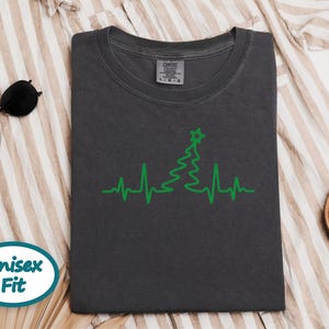Grandpa Christmas Shirt, Cardiac Nurse Gift, Christmas Tree Heartbeat Tee, Cardiology Holiday Present, Grandpa Christmas Gift image 7