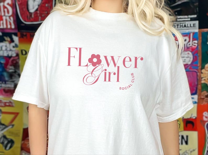 Comfort Colors Flower Girl Shirt, Flower Girl Social Club Tee, Kids Wedding Rehearsal Top, Petal Patrol Toddler Outfit, Flower Girl Tshirt image 11