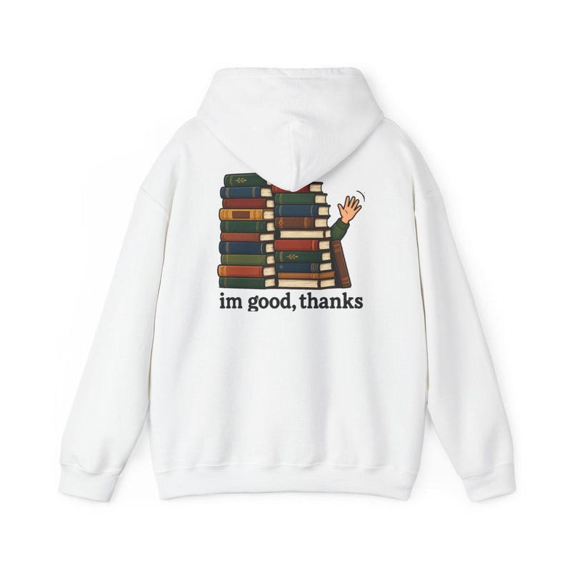 Introvert Shirt, Book Lover Gift, Funny Reading Shirt, Bookworm Gift Tee, Im Good Thanks, Cozy Reader Top, Library Lover Tee image 12
