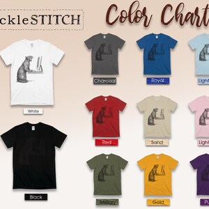 Angry Cat T-Shirt, Cat Vs Computer Tee, Vintage Engraving Art, Retro Computer Art image 10