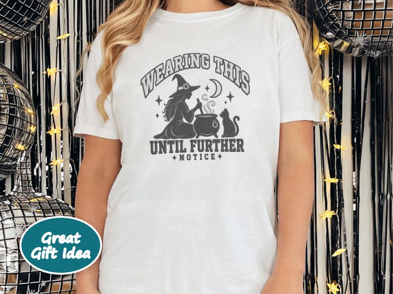 Witch Halloween Shirt, Spooky Season Tee, Witchy Cat Shirt, Halloween Party Top, Salem Witch Costume Tee, Sarcastic Witch Sweatshirt image 6