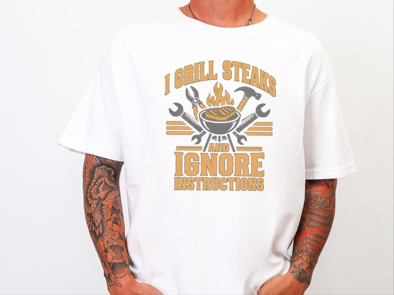 Funny Grill Shirt, Grill Master Tee, Mechanic Shirt, Dad Grill Gift, BBQ Lover Shirt, Grilling Shirt, Tool Shirt, Funny BBQ Tee bild 1