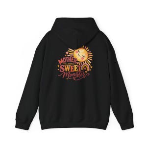 Mother To A Single Sweet Monster Shirt, Retro Sun Mom Gift, Funny Boy Mom Tee, Mother Day Gift, Cute Mama Shirt image 11