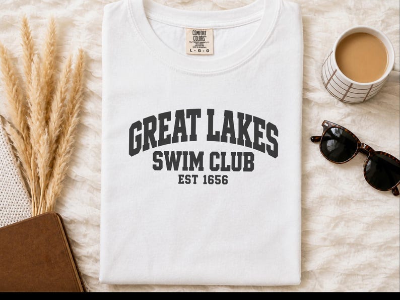 Great Lakes Shirt, Great Lakes Gift, Swim Team Shirt, Varsity Shirt, Great Lakes Swim Club image 4